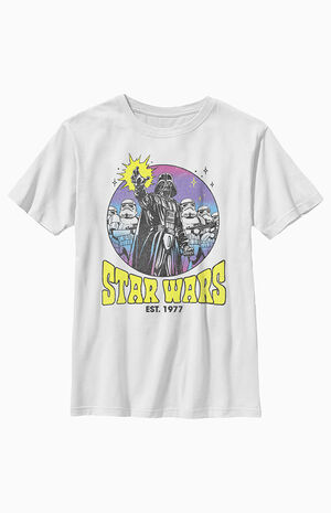 Kids Star Wars Retro Vader T-Shirt image number 1