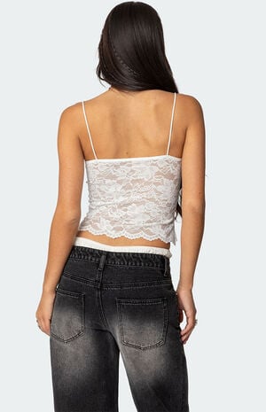 Rut Sheer Lace Tank Top image number 5