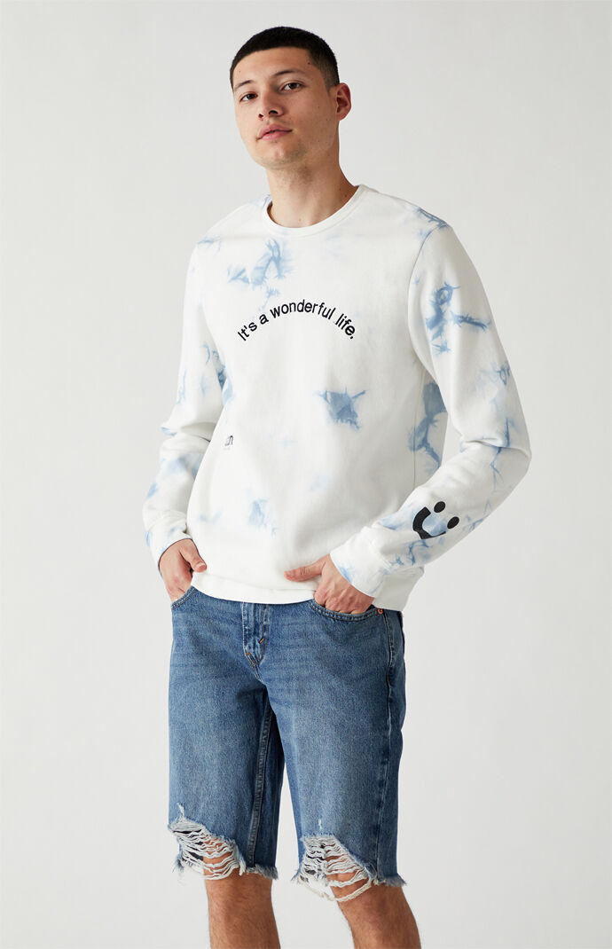 Tie-Dyed It's A Wonderful Life Crew Sweatshirt