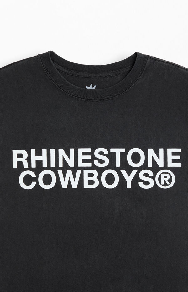 UNDER A BURNING SUN Rhinestone Cowboys Logo T-Shirt
