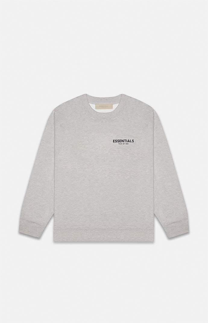 Essentials oatmeal 2025 crew neck sweatshirt