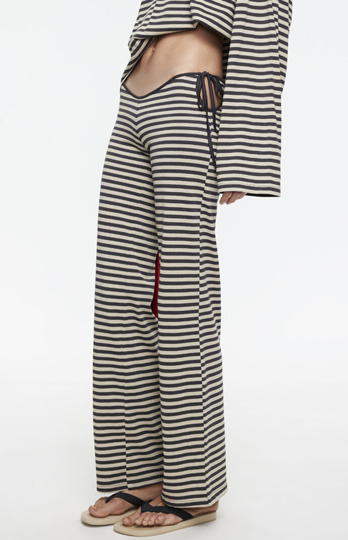 LIONESS Bloom Striped Tie Pant