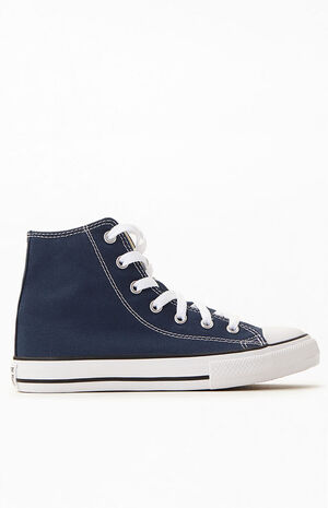 Kids Navy Chuck Taylor All Star High Top Shoes image number 2
