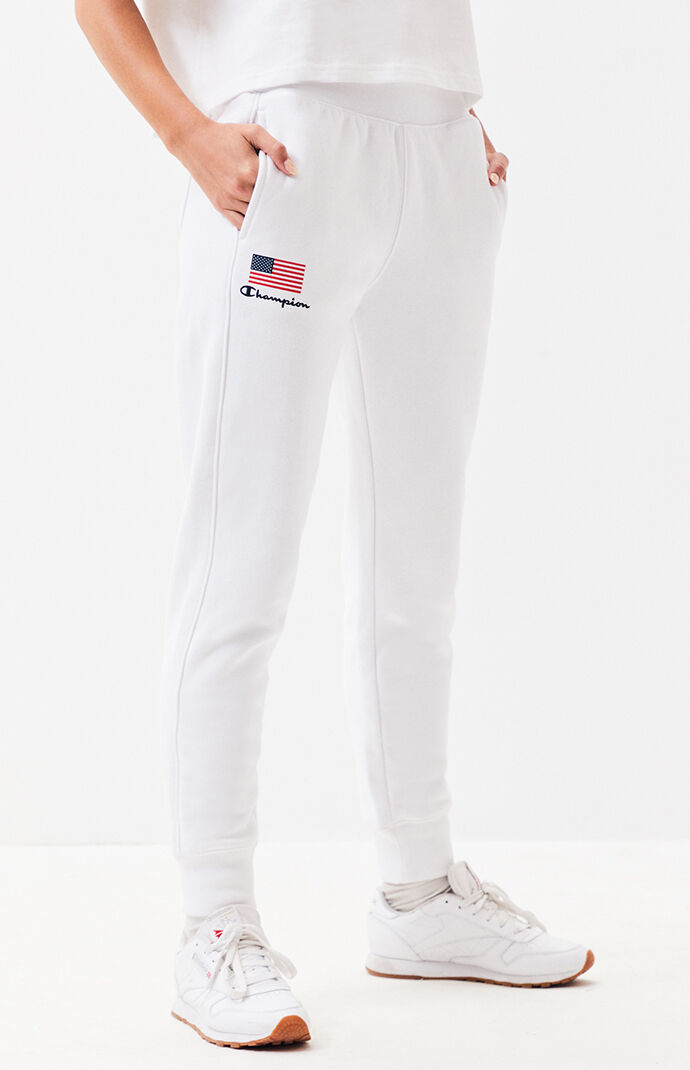 champion tracksuit white