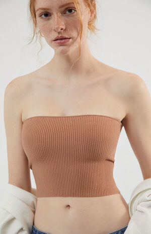 Basic Sweater Tube Top image number 1