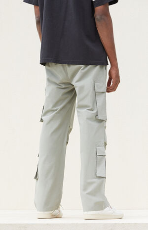 Olive Baggy Cargo Pants image number 4
