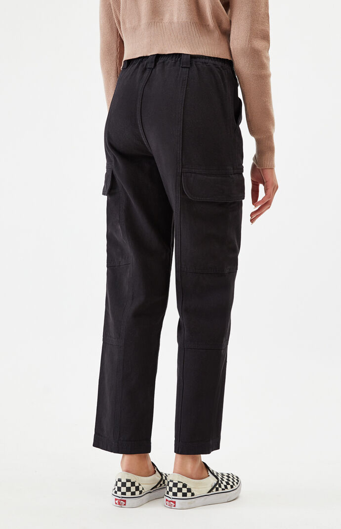 pacsun almost black utility cargo pants