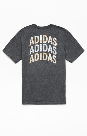 Kids Heather Grey Tiger Camo Stack T-Shirt image number 1