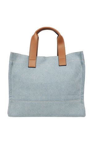 Andy Denim Multi Patch Medium Tote Bag image number 5