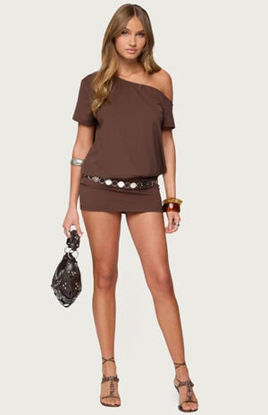 Dorie Off Shoulder Cut Out Mini Dress image number 4