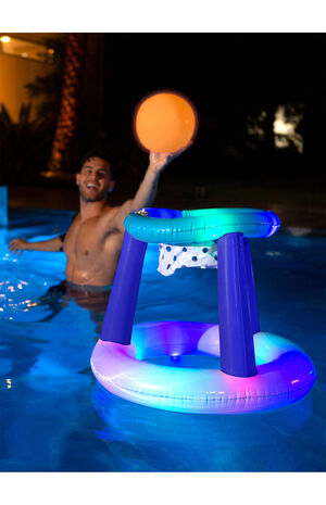 Illuminated Floating LED Basketball Set image number 3
