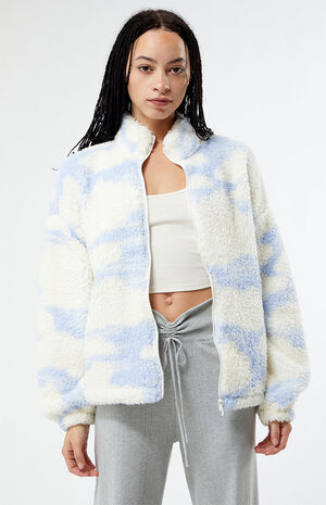 x Chloe Kim In The Clouds Sherpa Full Zip Fleece Jacket image number 1