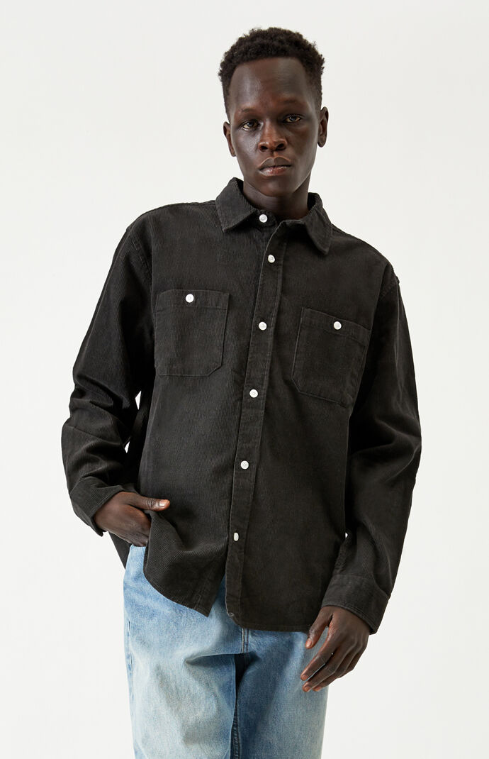 Corduroy Long Sleeve Button Up Shirt