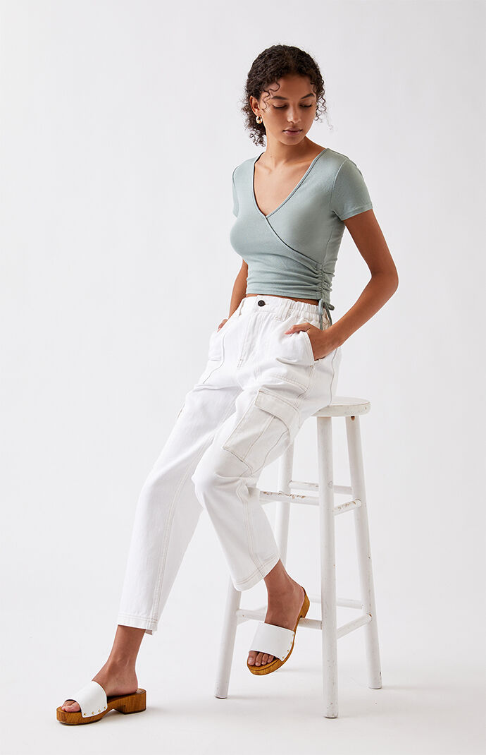 Surplice Side Cinch T-Shirt