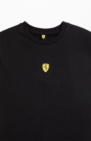 Black Ferrari Vintage Theme T-Shirt image number 3