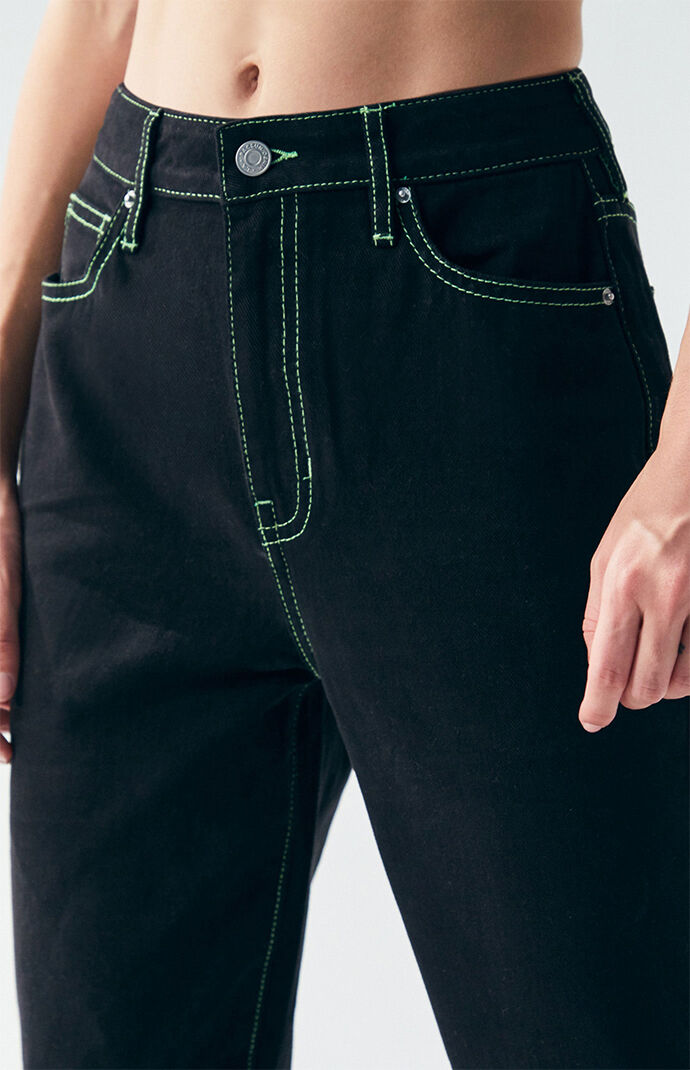 pacsun throwback black mom jeans