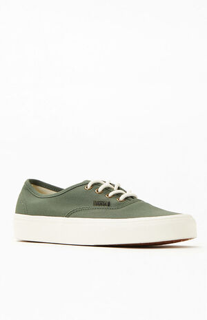 Olive Authentic Waxed Canvas Sneakers image number 1