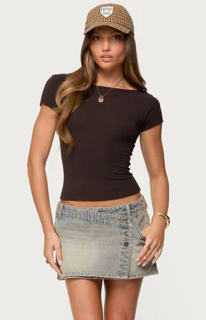 Becca Boat Neck Top image number 1