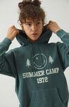 Smiley Happy Camper Recycled Hoodie Smiley Happy Camper Recycled Hoodie image number null