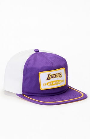 LA Lakers Golfer Snapback Hat image number 1