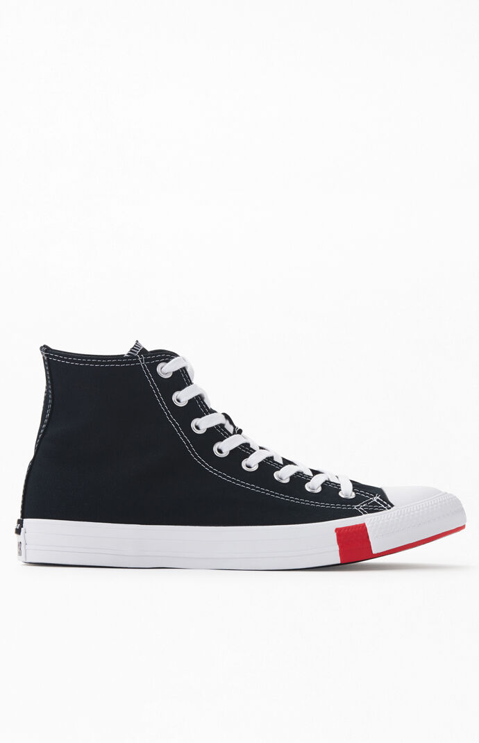 Black Chuck Taylor All Star Multi Logo High Top Shoes