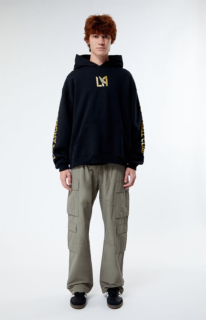 MC OVO MLS LOS ANGELES FC HOODIE BLACK 黒 mens-black-lafc-custom-team-