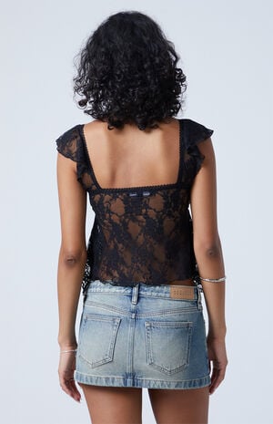 Third Charm Sawyer Lace Babydoll Top | PacSun