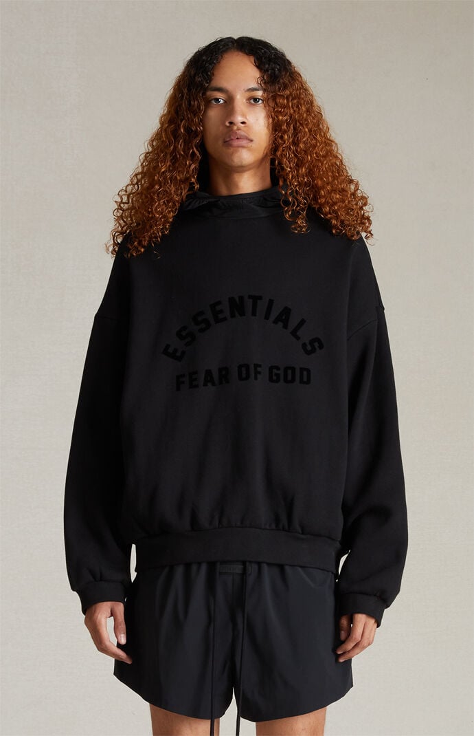 F*K様 ESSENTIALS fear of god state ナイロンジャ Fear of God ESSENTIALS Black Recycled Nylon Track Jacket Fear Of