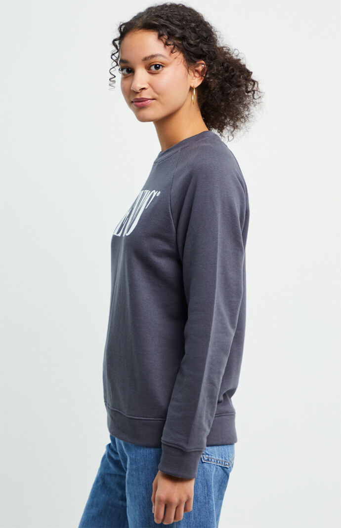 Relaxed Graphic Crew Neck Sweatshirt