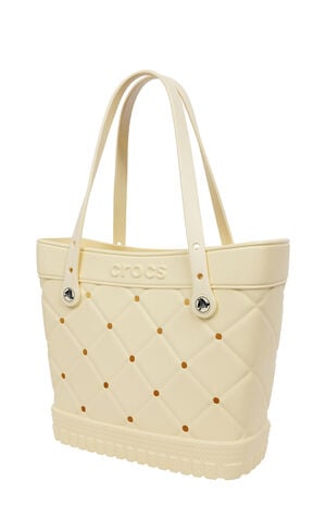 Yellow Medium Quilted Tote Bag image number 3