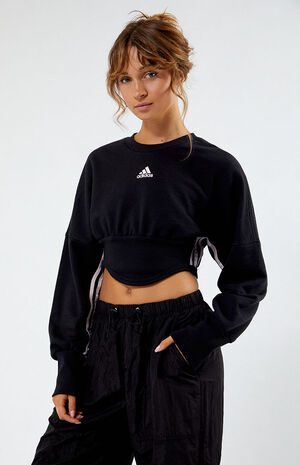 Eco Dance 3-Stripes Corset Sweatshirt image number 1