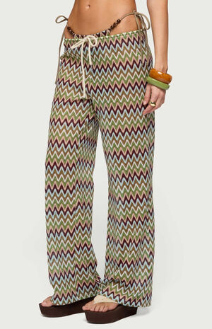 Mindee Zigzag Crochet Pants image number 3