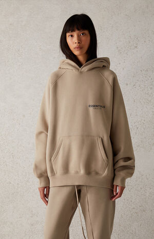 Essentials Fear Of God Women S Tan Hoodie Pacsun