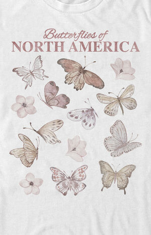 Watercolor Butterfly Chart T-Shirt image number 2