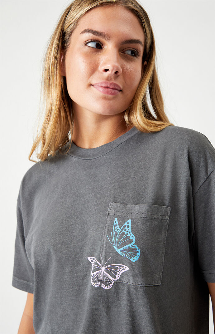Two Butterflies Pocket T-Shirt