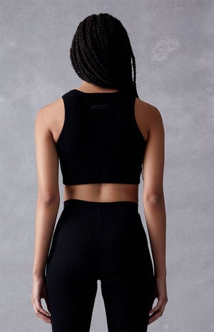 Women's Jet Black Tank Top image number 3