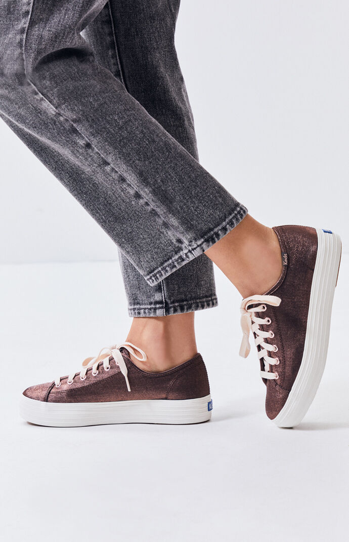 keds triple kick metallic