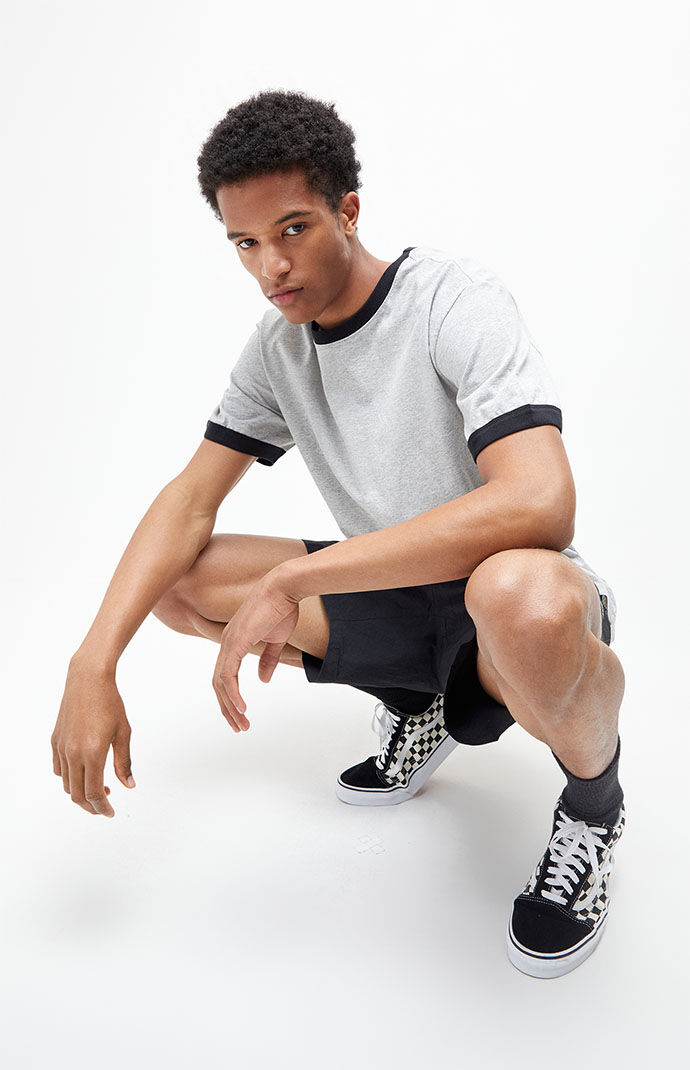 SUPERSUB ♥ Wonderworld Ringer Short Sleeve T-shirt MUSINSA | SUPERSUB Wonderworld Ringer Short Sleeve T-shirt-Olive