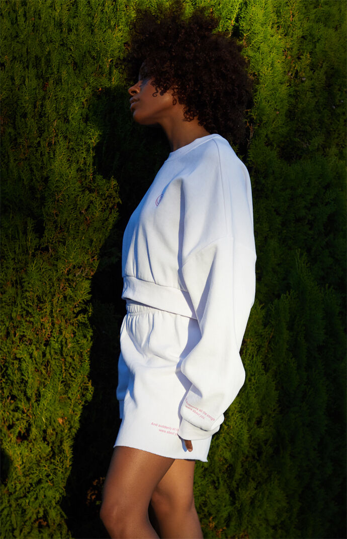 By PacSun Love Song Cropped Sweatshirt