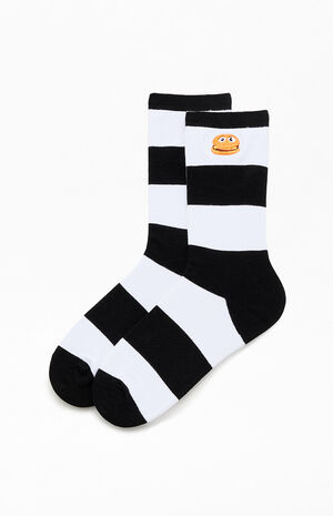 Striped Hamburglar Crew Socks image number 2