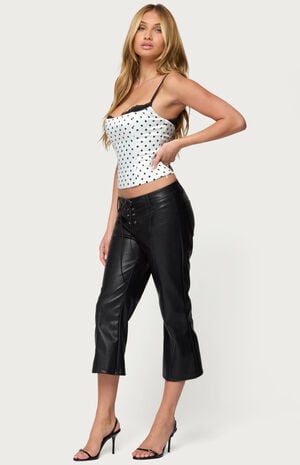 Polka Dot Layered Lacey Bra Corset image number 4