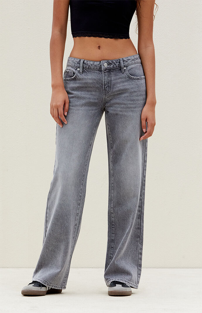 パンツ grey low rise mini jeans EB Denim Low-Rise Baggy Jeans | Saks Fifth Avenue