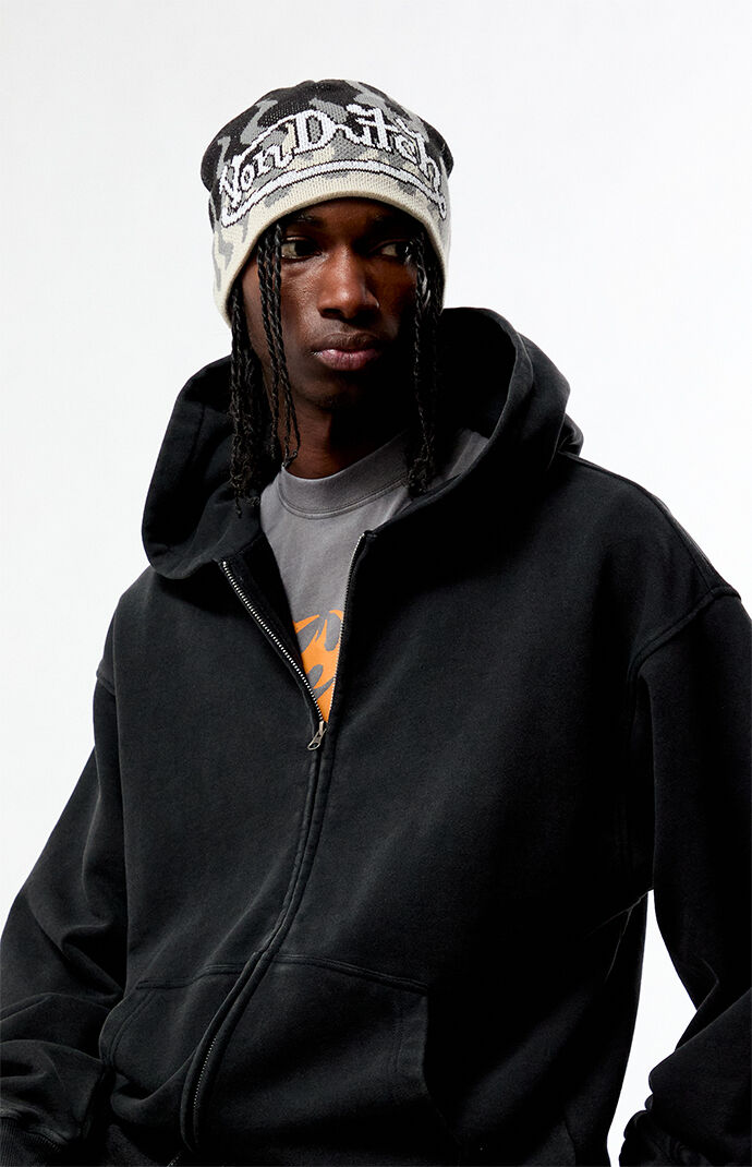 Von Dutch Flame Skull Beanie