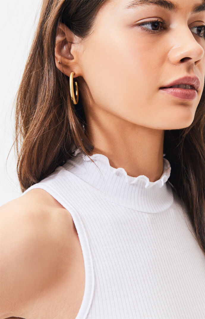 Sleeveless Mock Neck Top