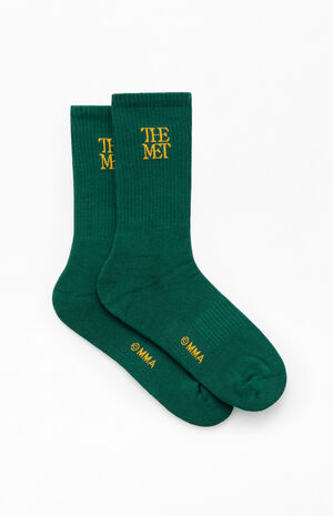 x Pacsun Green Logo Crew Socks image number 4