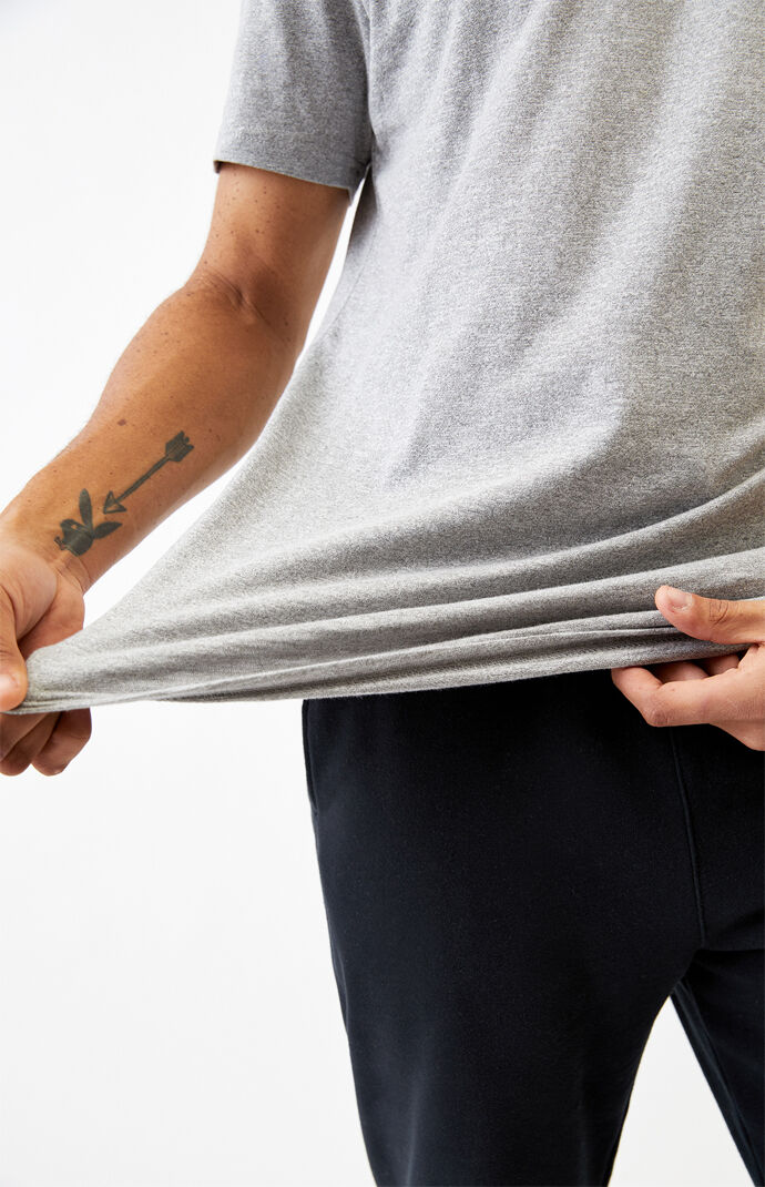 Gray & White Mocktwist T-Shirt