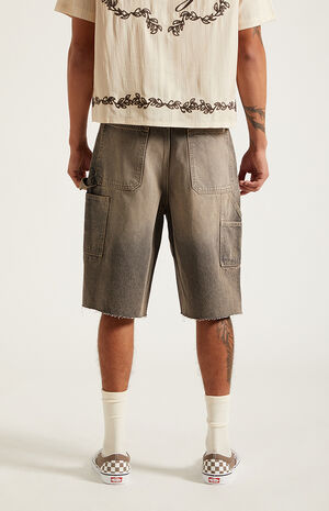 Harrison Cutoff Baggy Carpenter Denim Shorts&nbsp;Brown image number 5