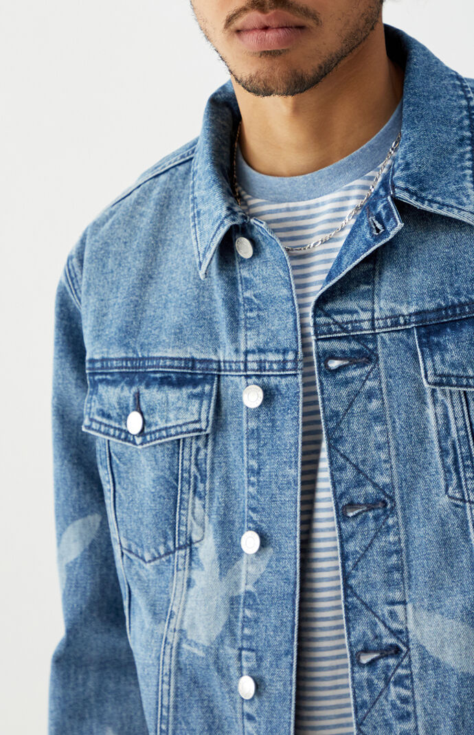 By PacSun Classic Fit Bunny Denim Trucker Jacket