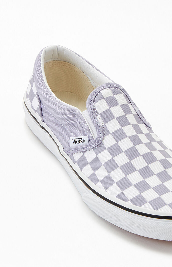 Slip on checkered vans kids hot sale