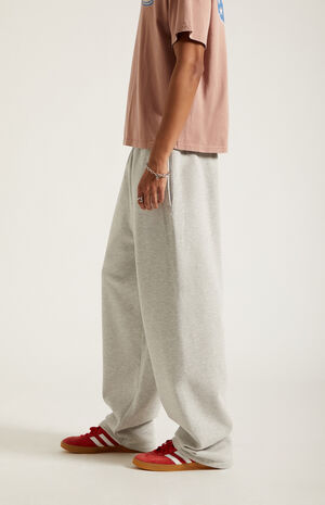Heather Gray Fleece Extreme Baggy Sweatpants image number 3